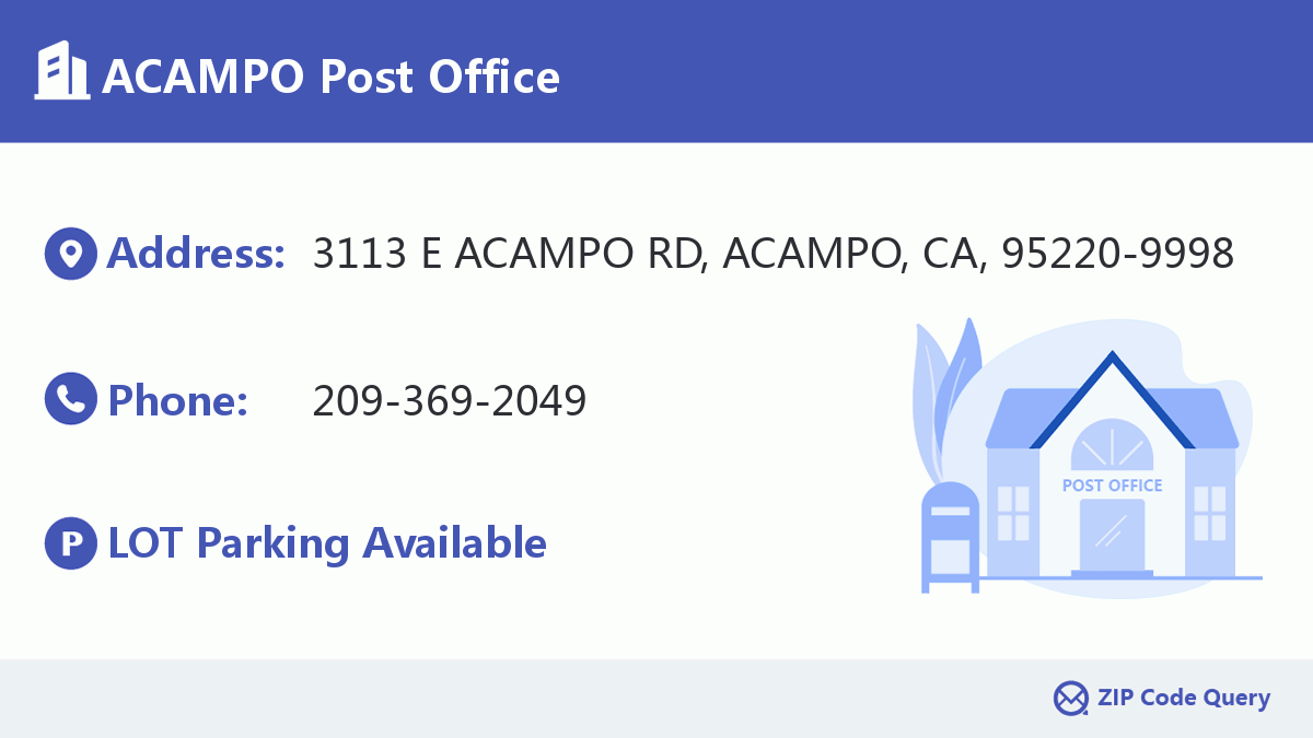 Post Office:ACAMPO