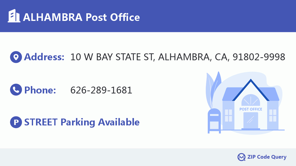 Post Office:ALHAMBRA