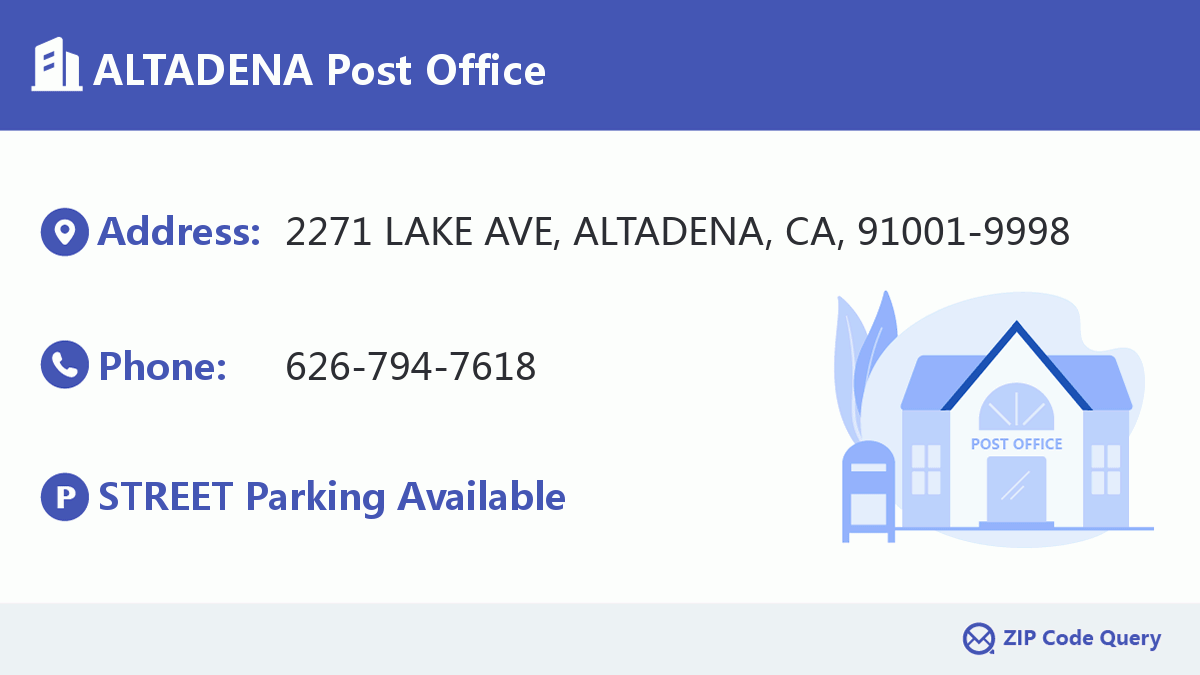 Post Office:ALTADENA