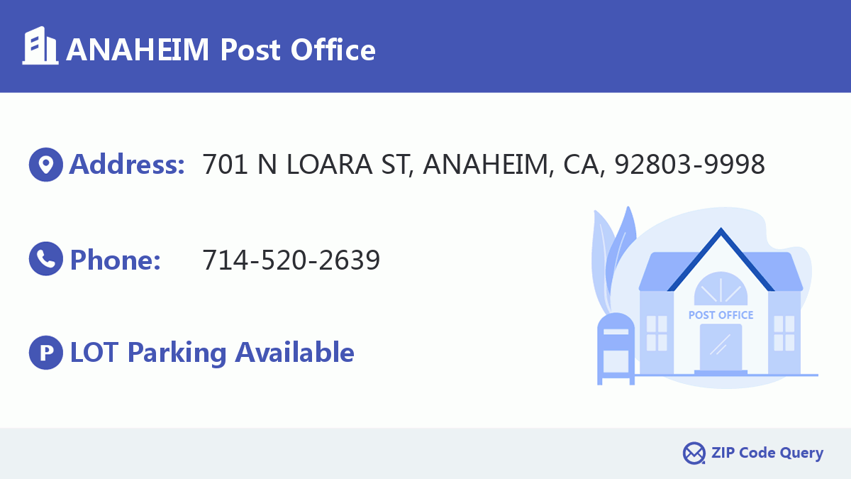 Post Office:ANAHEIM