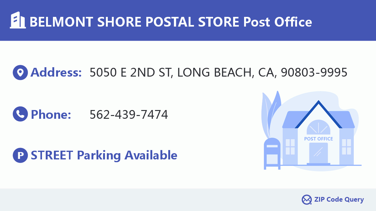 Post Office:BELMONT SHORE POSTAL STORE