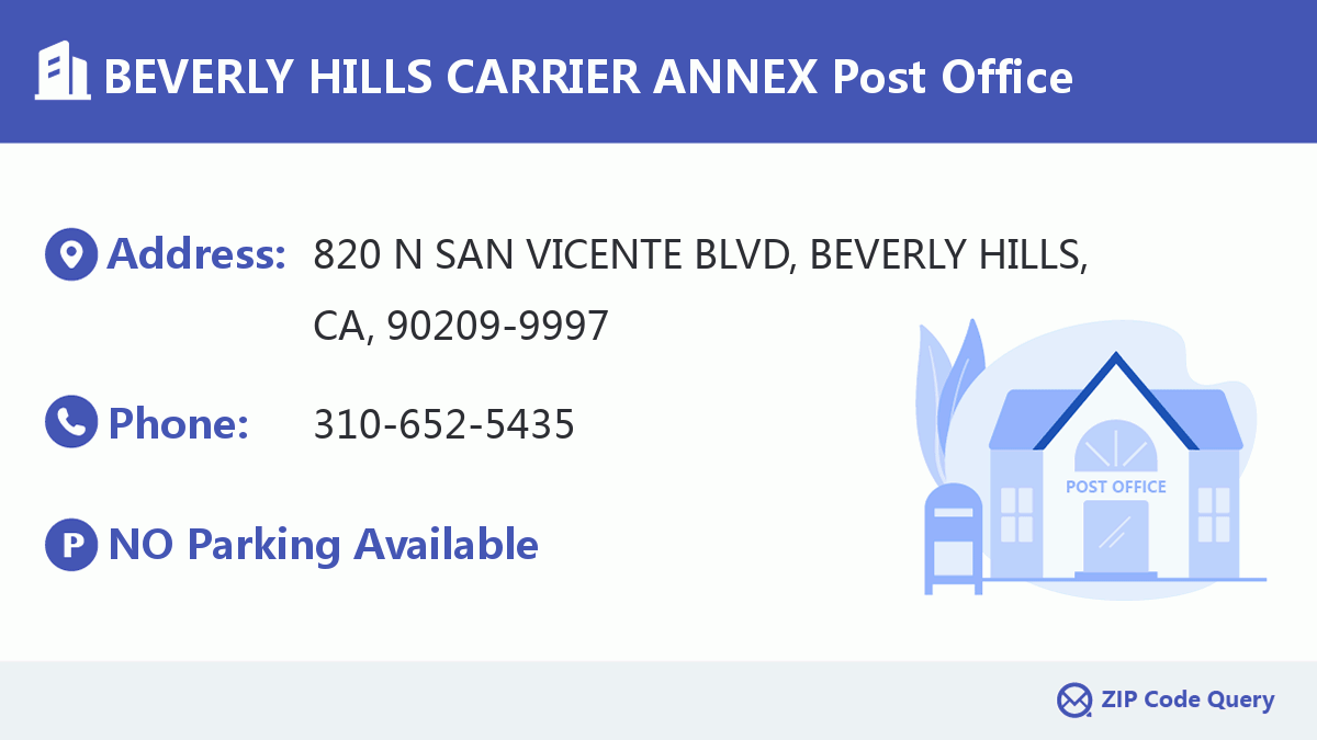 Post Office:BEVERLY HILLS CARRIER ANNEX