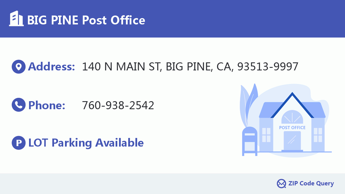 Post Office:BIG PINE