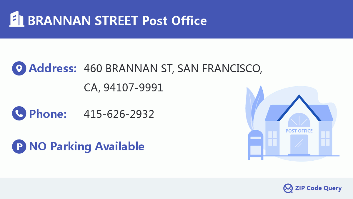 Post Office:BRANNAN STREET