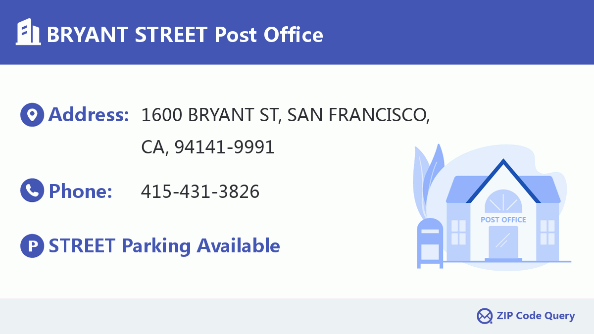 Post Office:BRYANT STREET