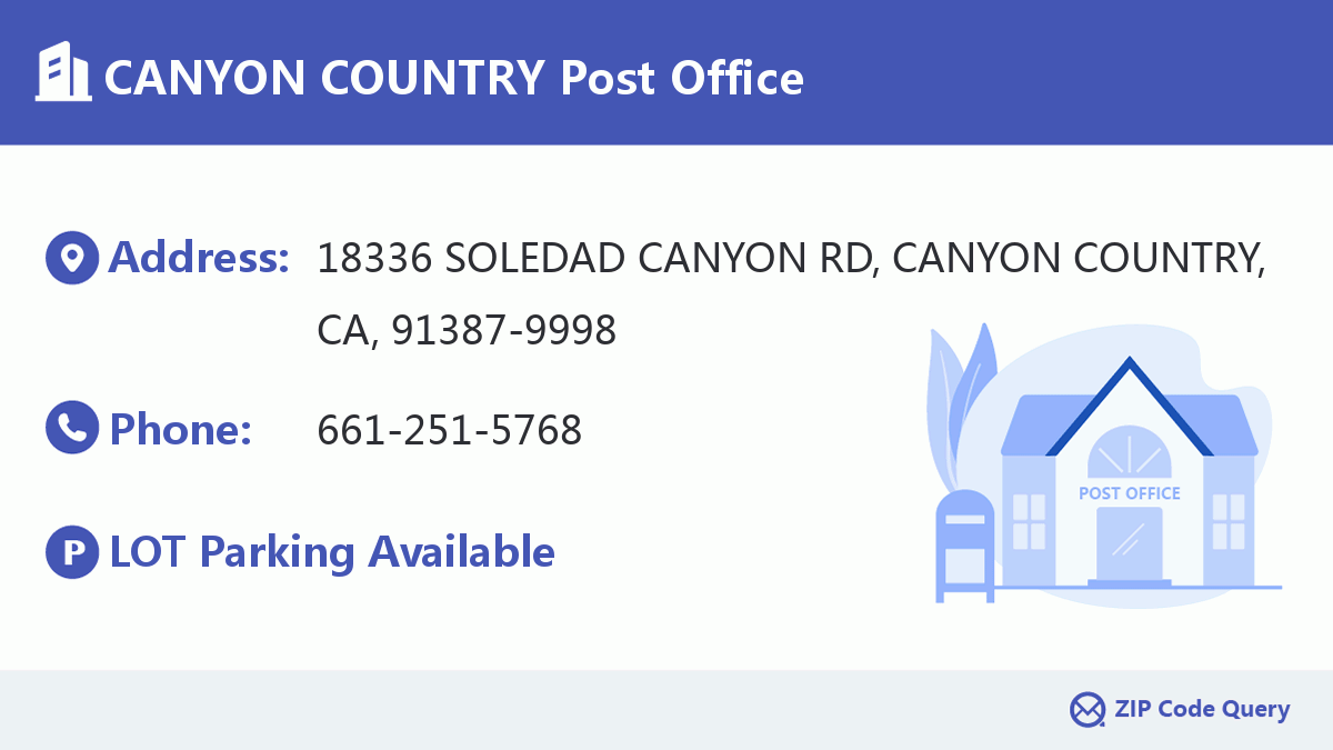 Post Office:CANYON COUNTRY