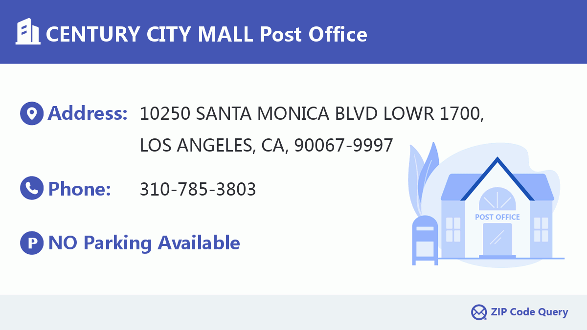 Post Office:CENTURY CITY MALL
