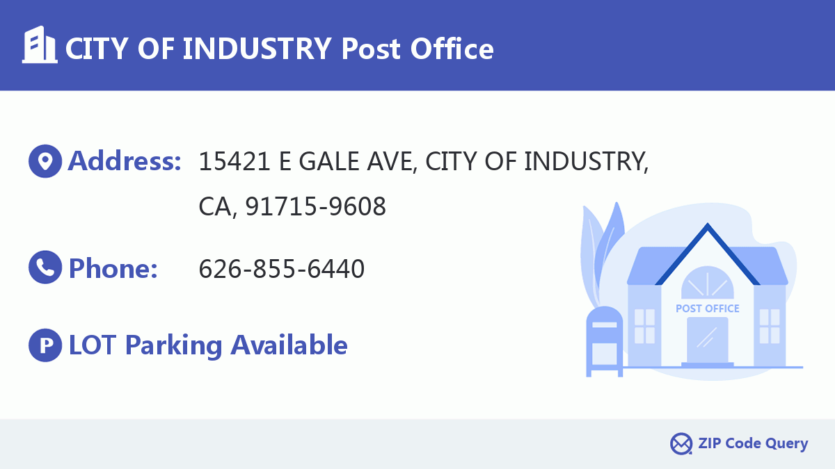Post Office:CITY OF INDUSTRY