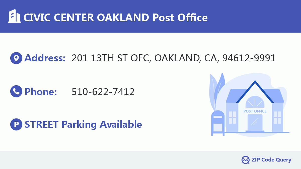 Post Office:CIVIC CENTER OAKLAND