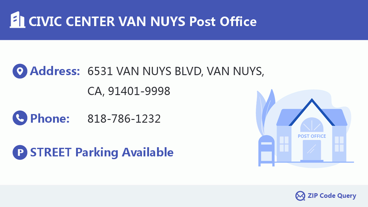 Post Office:CIVIC CENTER VAN NUYS