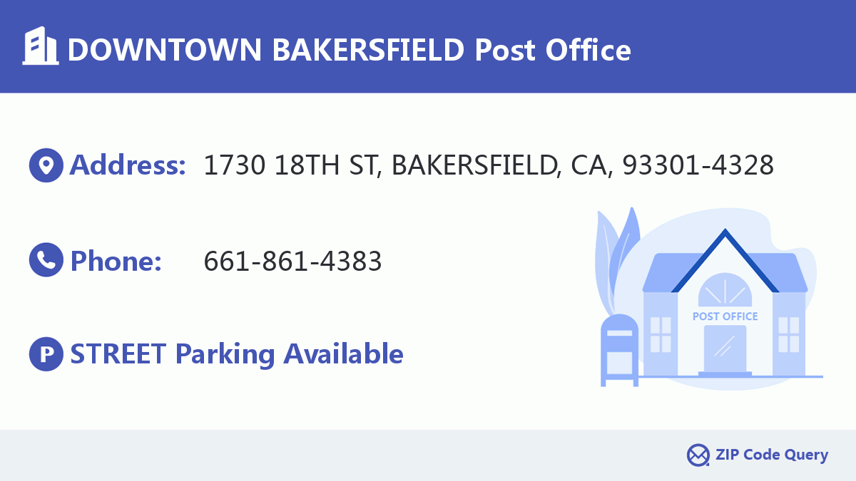 Post Office:DOWNTOWN BAKERSFIELD