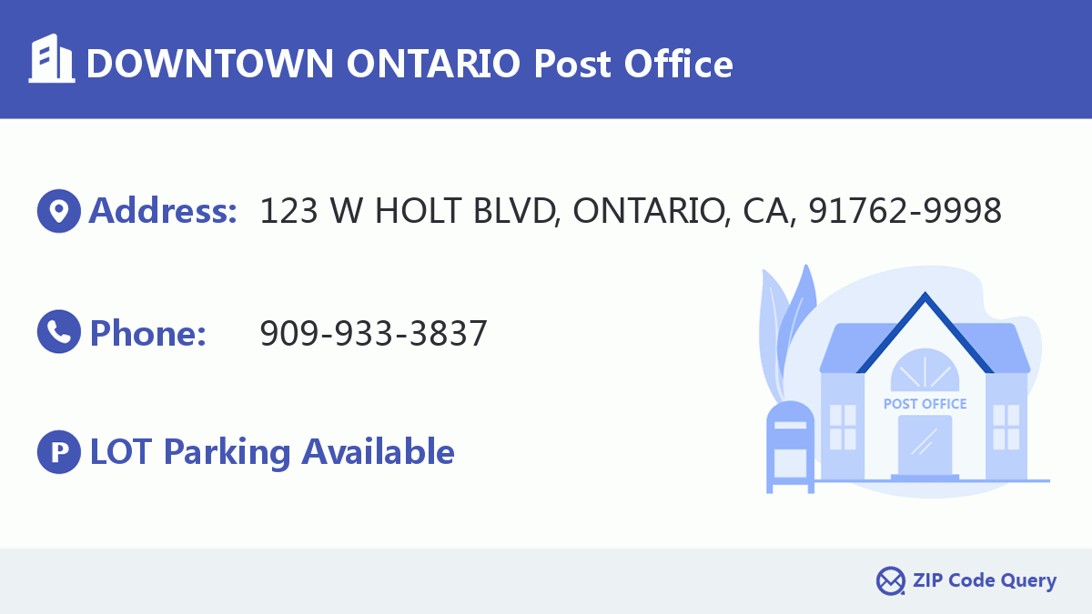 Post Office:DOWNTOWN ONTARIO