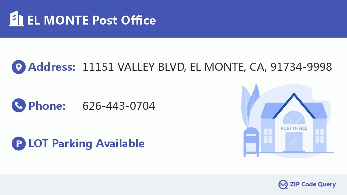 Post Office:EL MONTE