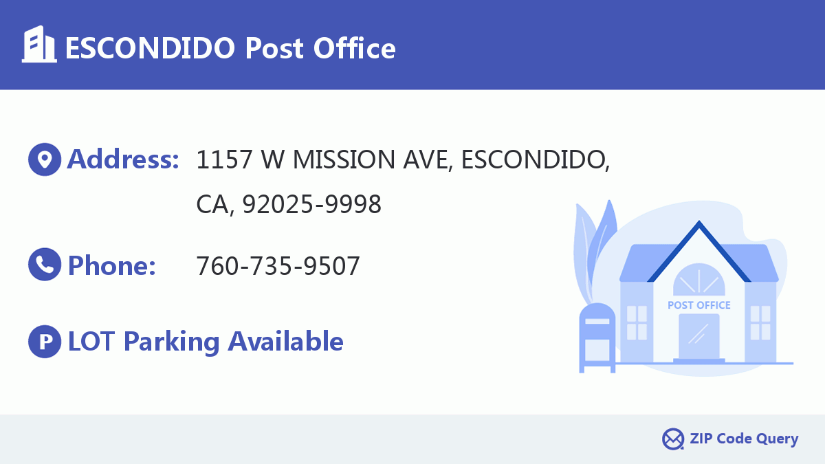 Post Office:ESCONDIDO