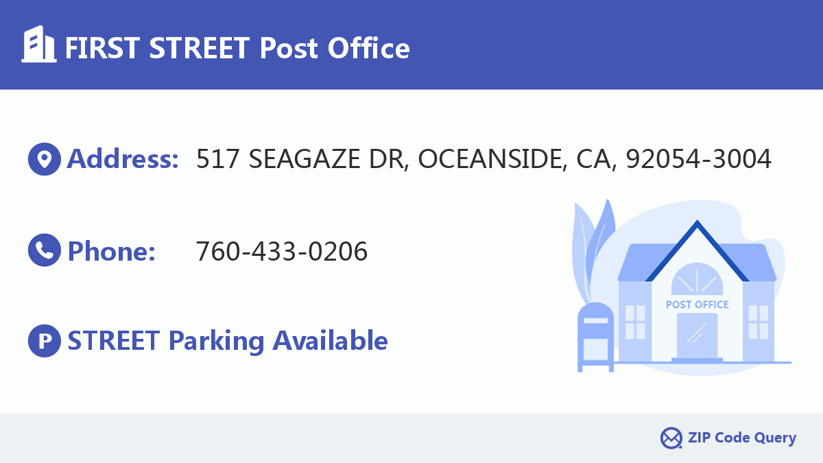 Post Office:FIRST STREET