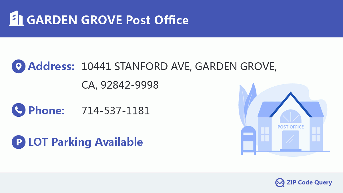 Post Office:GARDEN GROVE