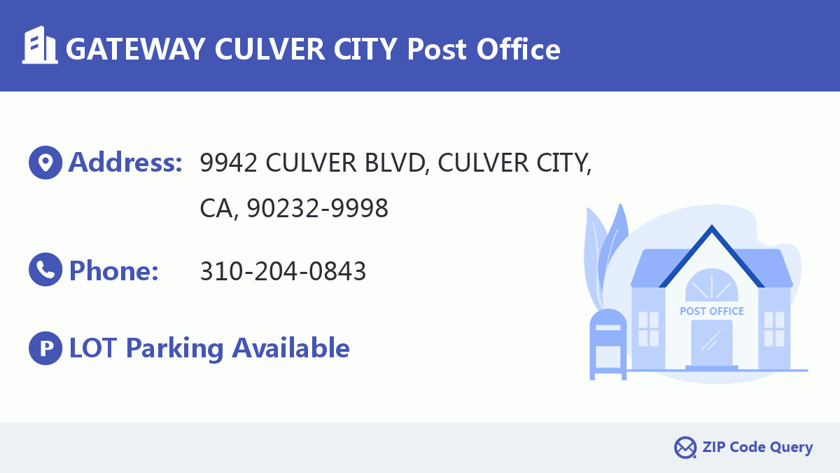 Post Office:GATEWAY CULVER CITY
