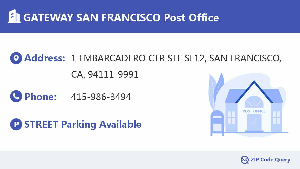 Post Office:GATEWAY SAN FRANCISCO