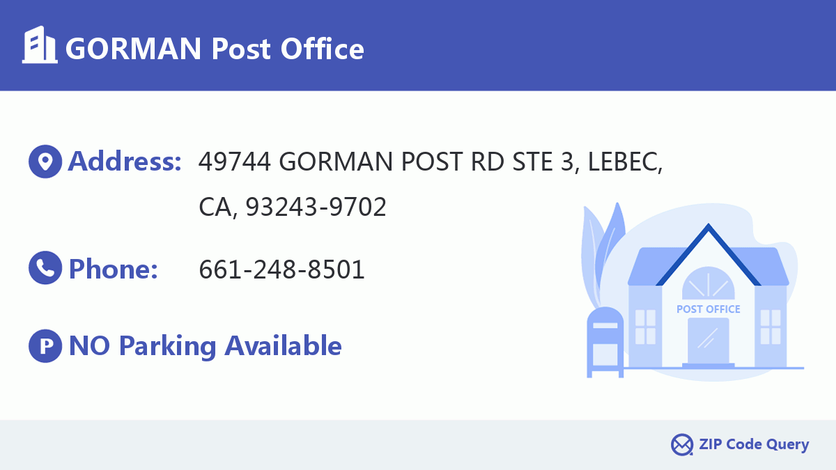 Post Office:GORMAN