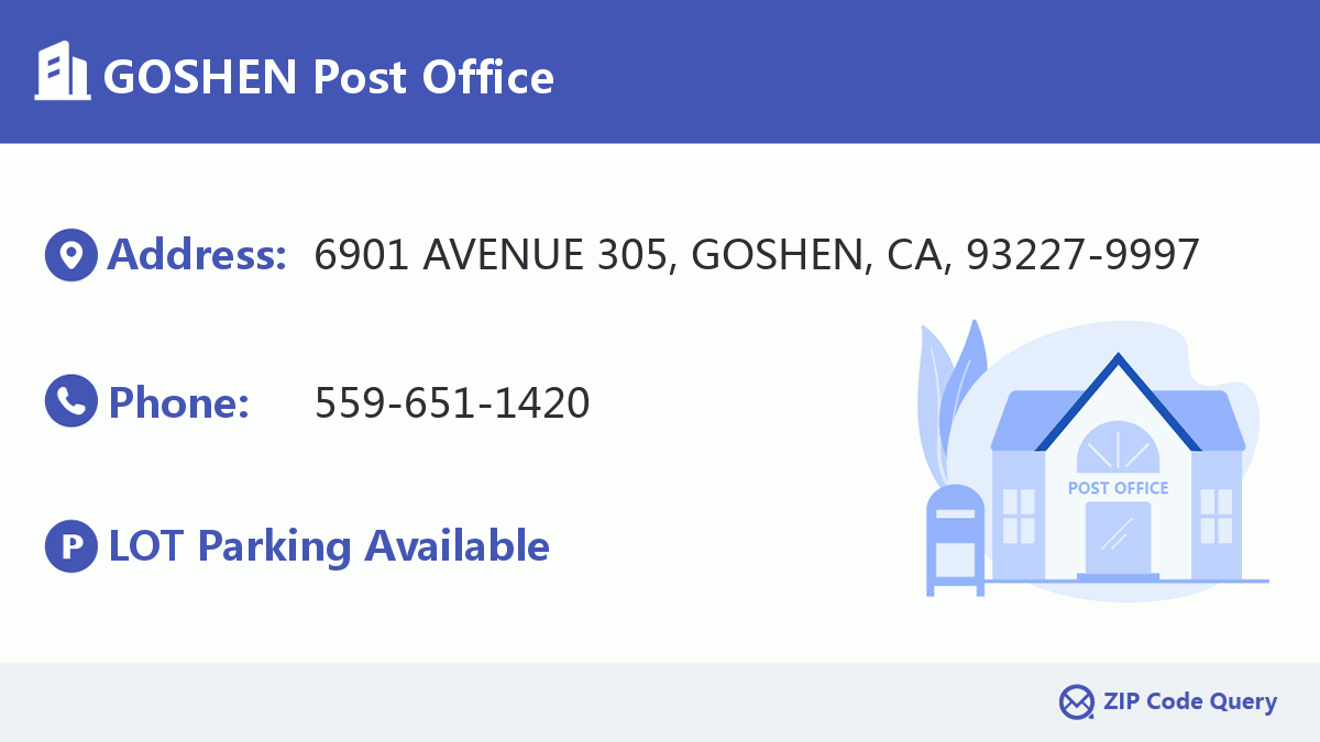 Post Office:GOSHEN