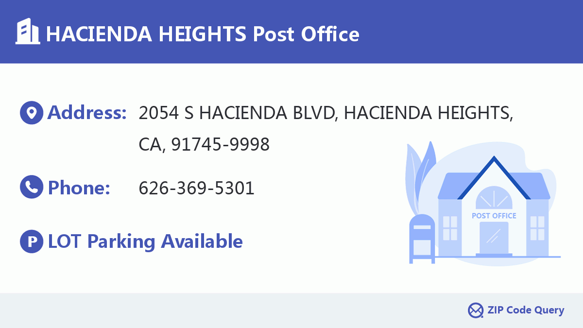 Post Office:HACIENDA HEIGHTS