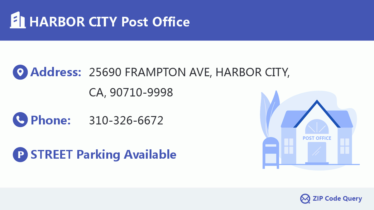Post Office:HARBOR CITY