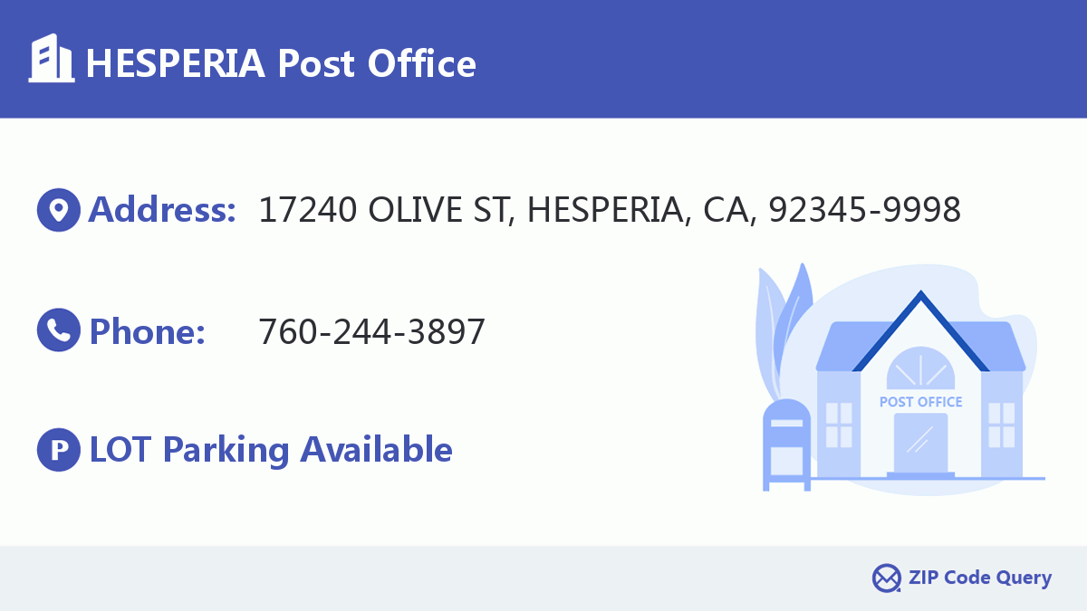 Post Office:HESPERIA
