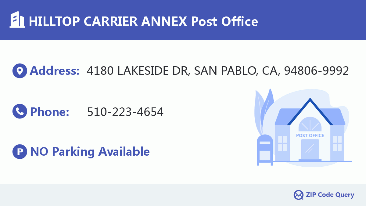 Post Office:HILLTOP CARRIER ANNEX
