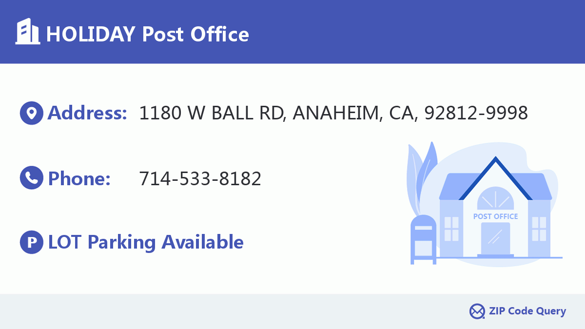 Post Office:HOLIDAY