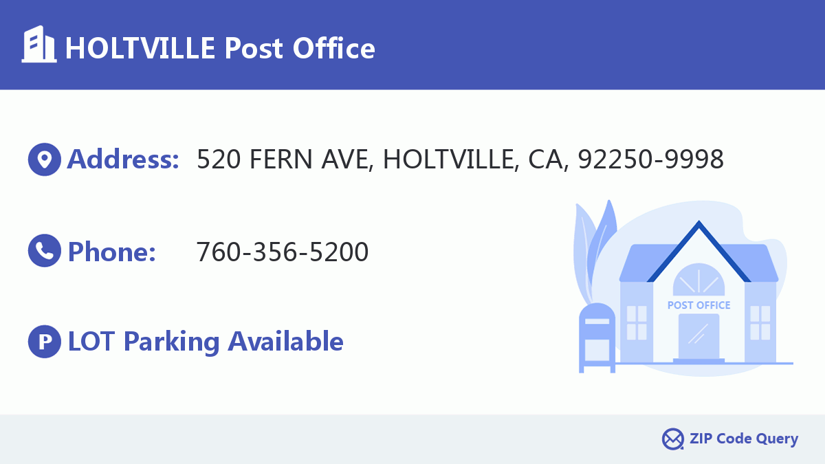 Post Office:HOLTVILLE