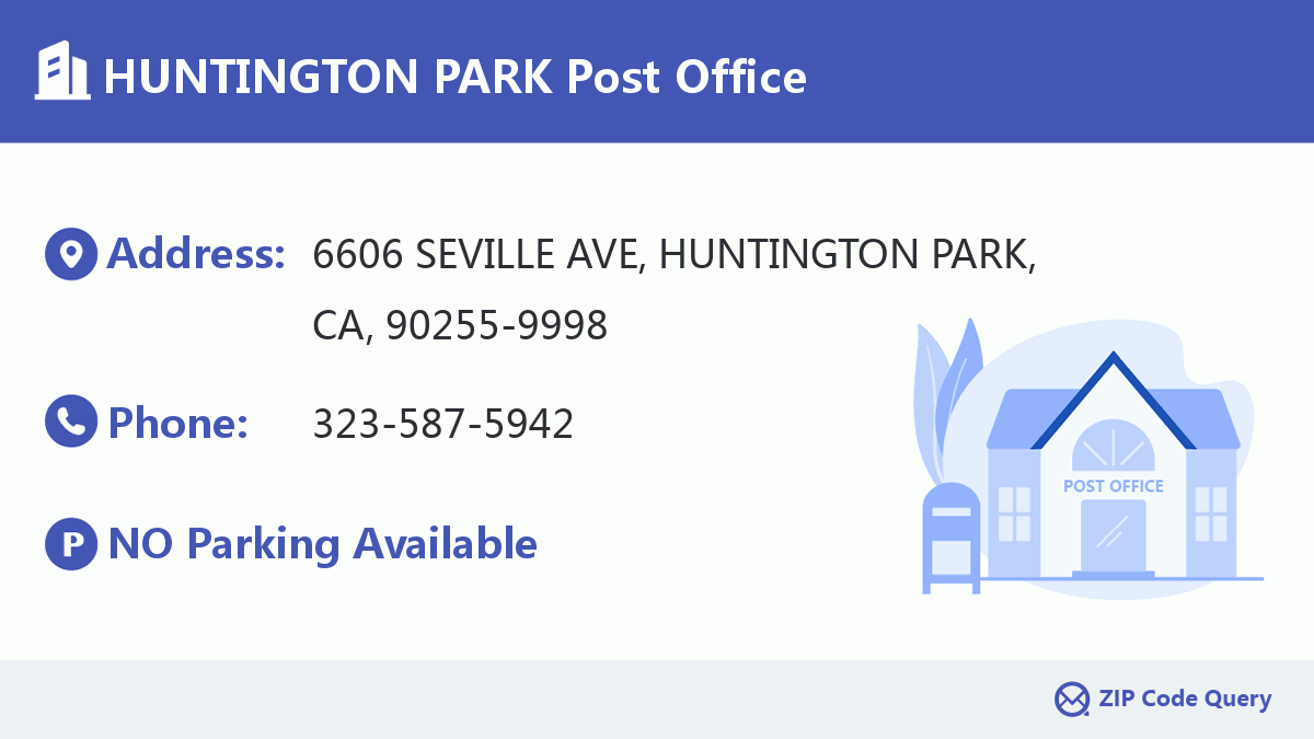 Post Office:HUNTINGTON PARK