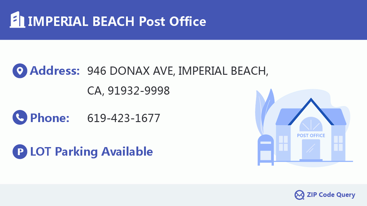 Post Office:IMPERIAL BEACH