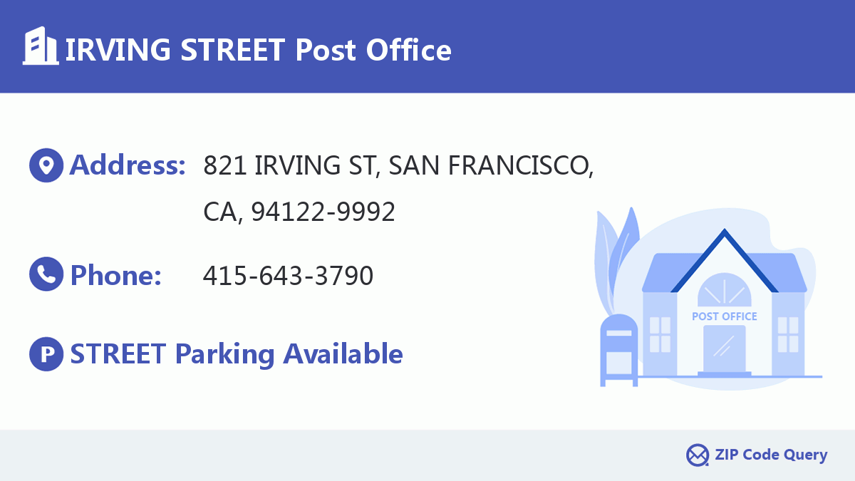 Post Office:IRVING STREET
