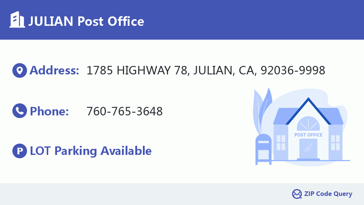 Post Office:JULIAN