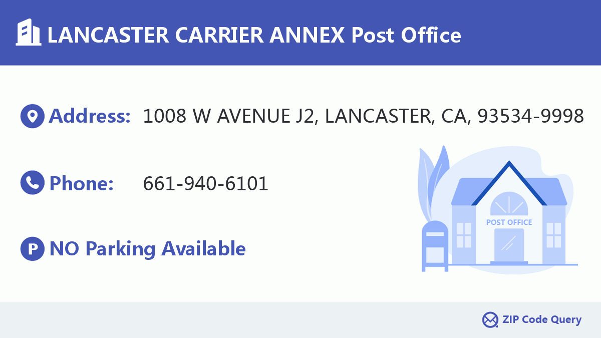 Post Office:LANCASTER CARRIER ANNEX