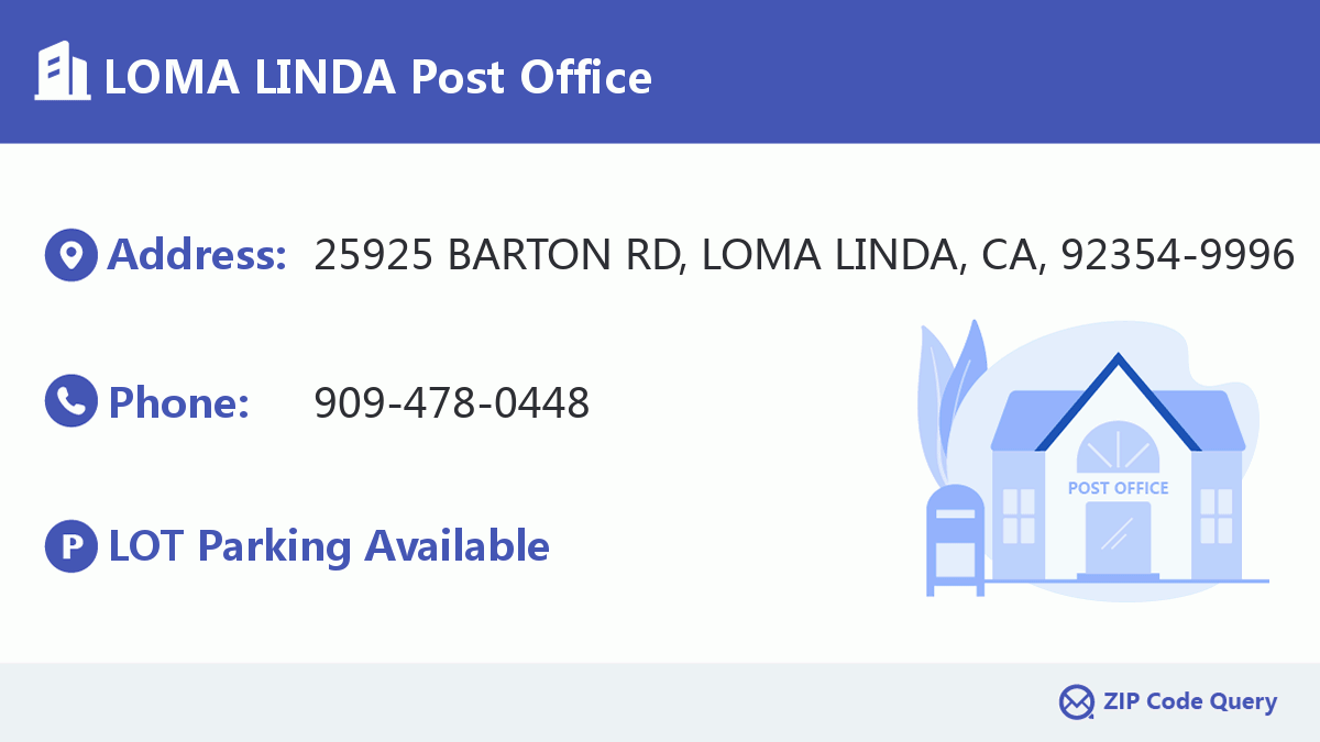 Post Office:LOMA LINDA