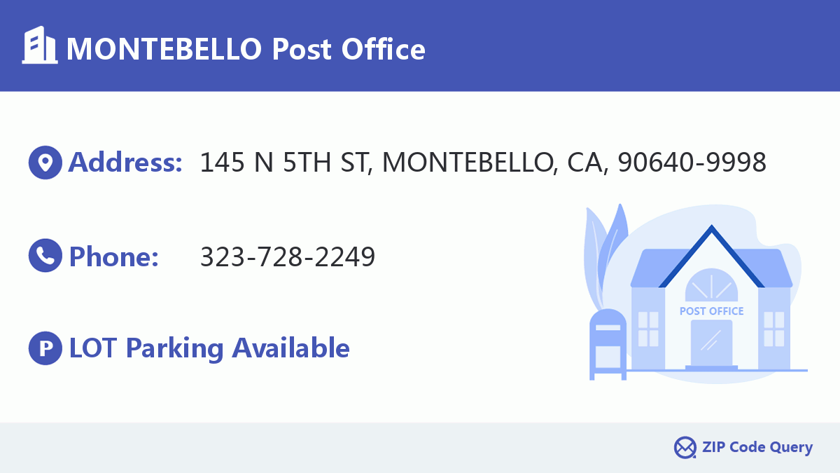 Post Office:MONTEBELLO