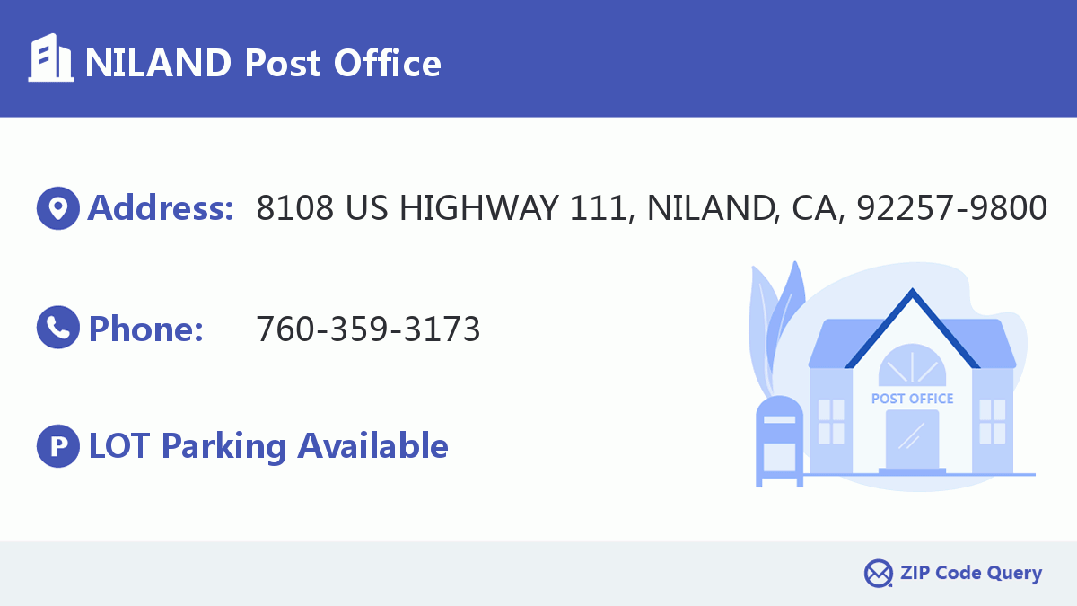Post Office:NILAND