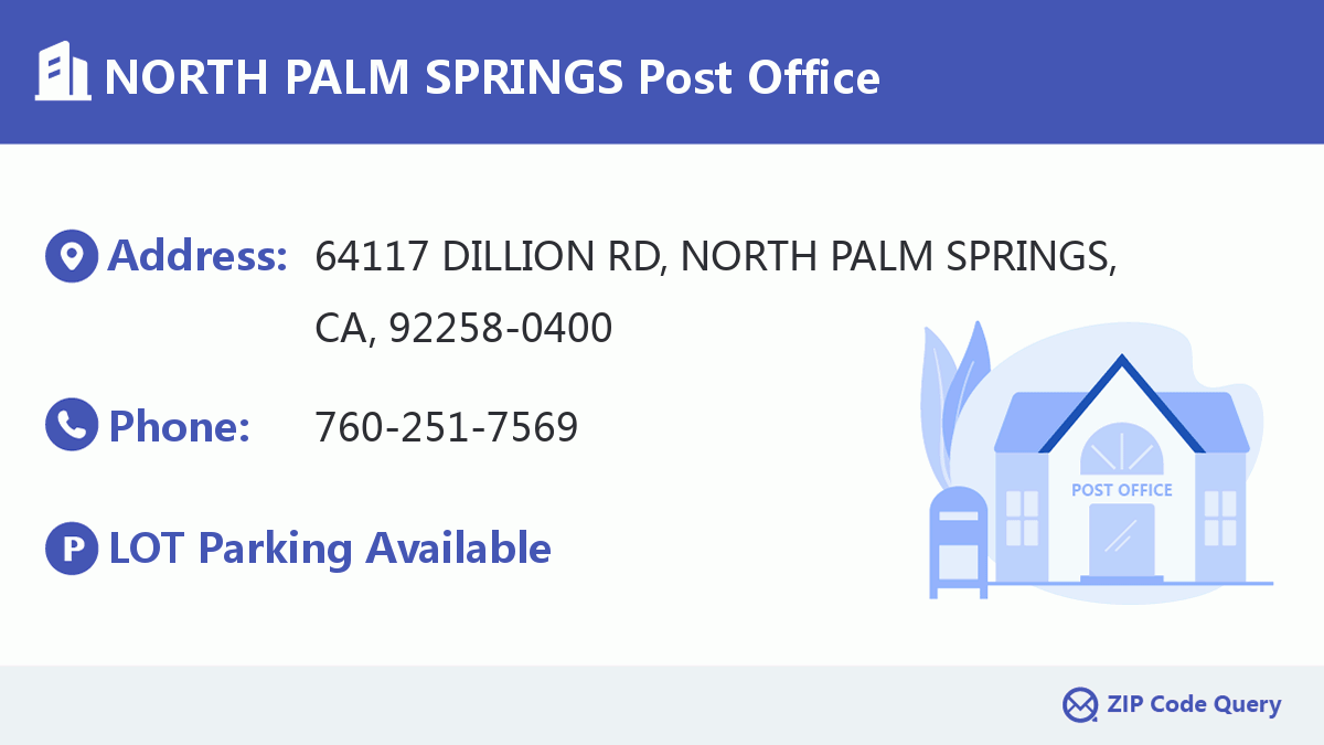 Post Office:NORTH PALM SPRINGS