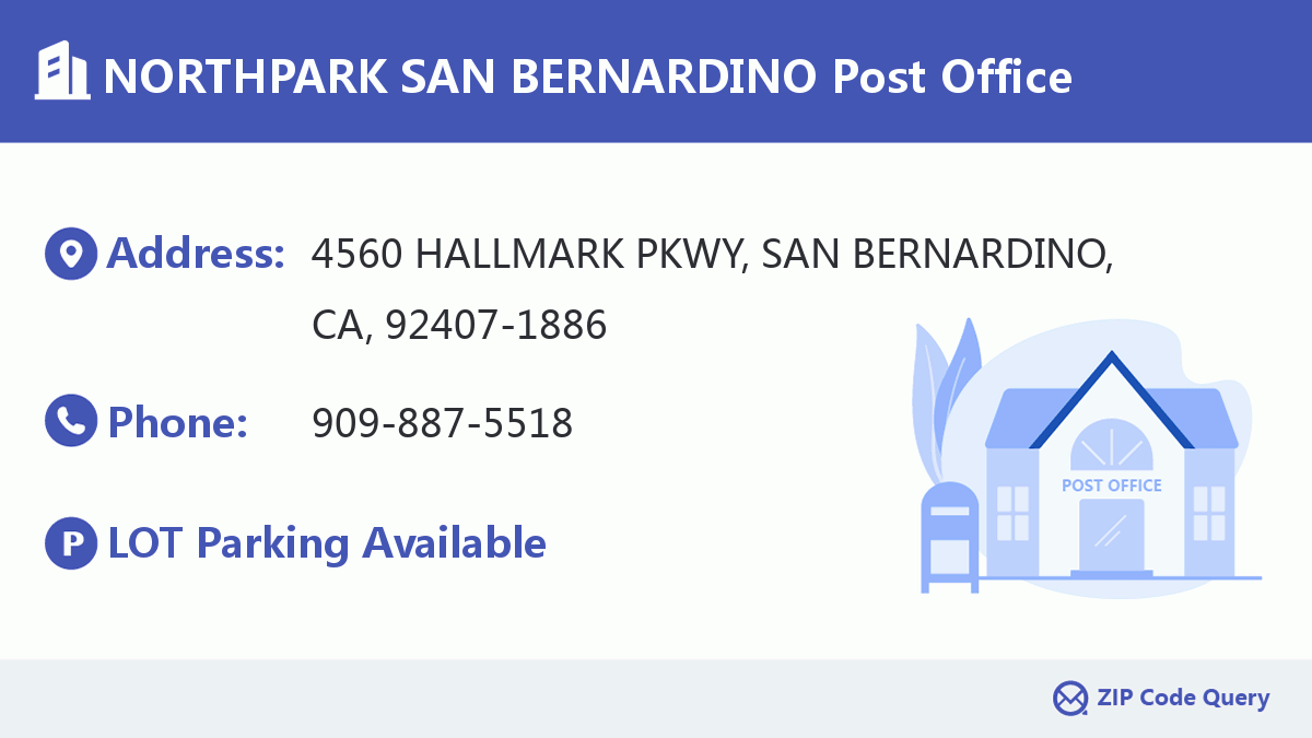 Post Office:NORTHPARK SAN BERNARDINO
