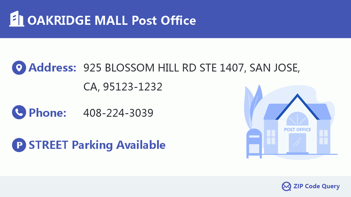 Post Office:OAKRIDGE MALL
