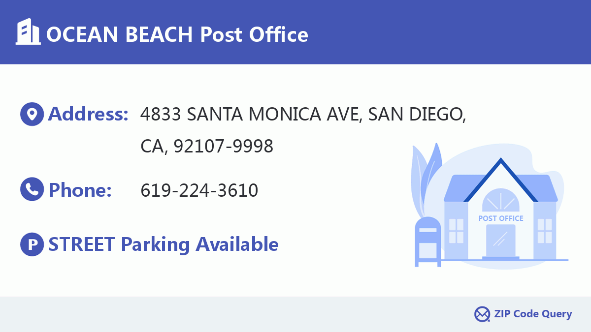 Post Office:OCEAN BEACH