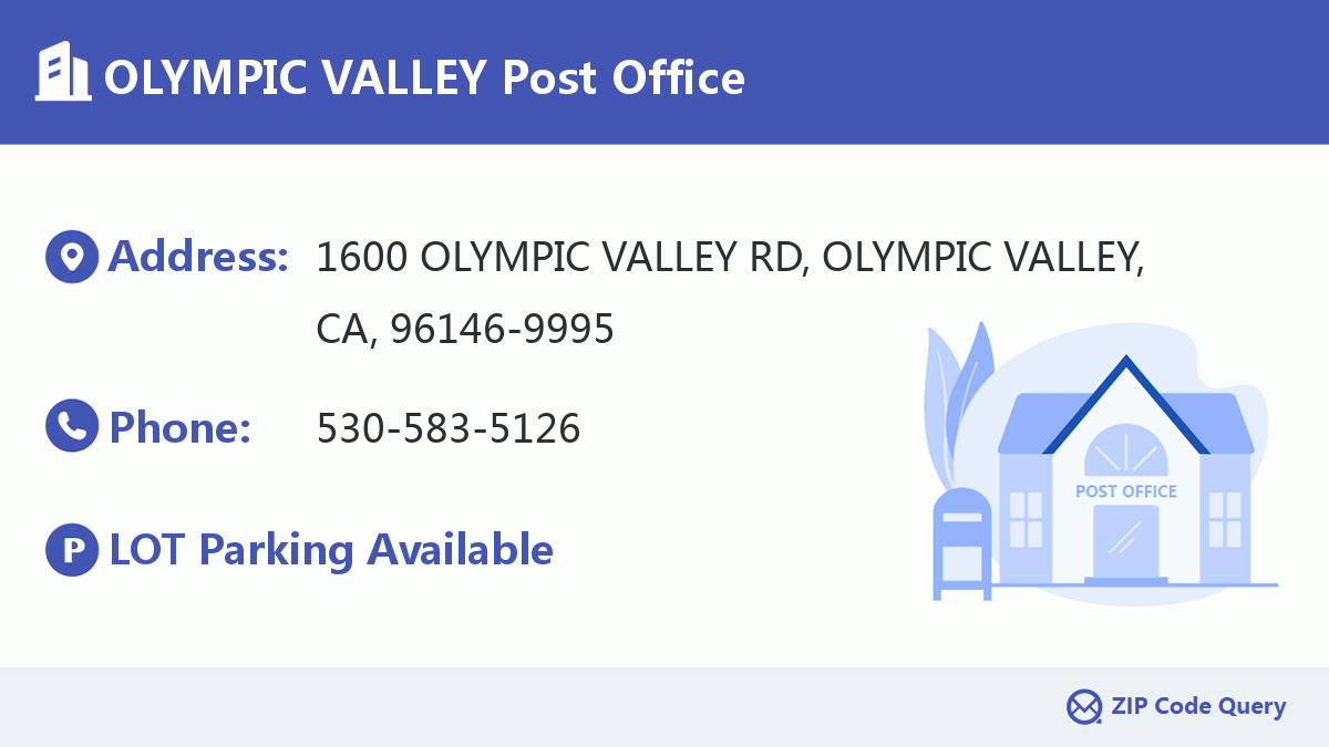 Post Office:OLYMPIC VALLEY
