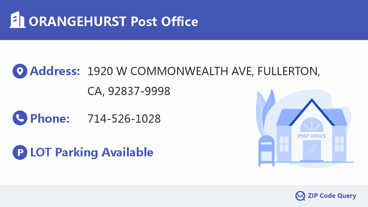 Post Office:ORANGEHURST