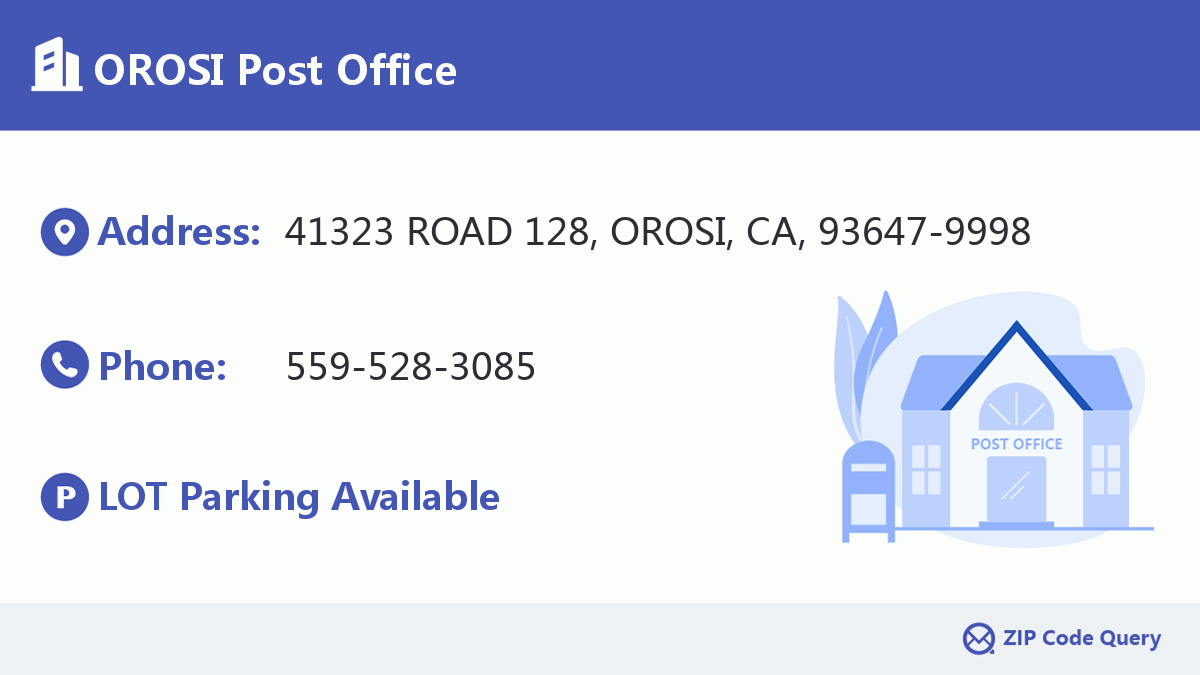 Post Office:OROSI