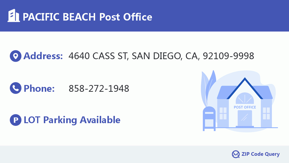 Post Office:PACIFIC BEACH