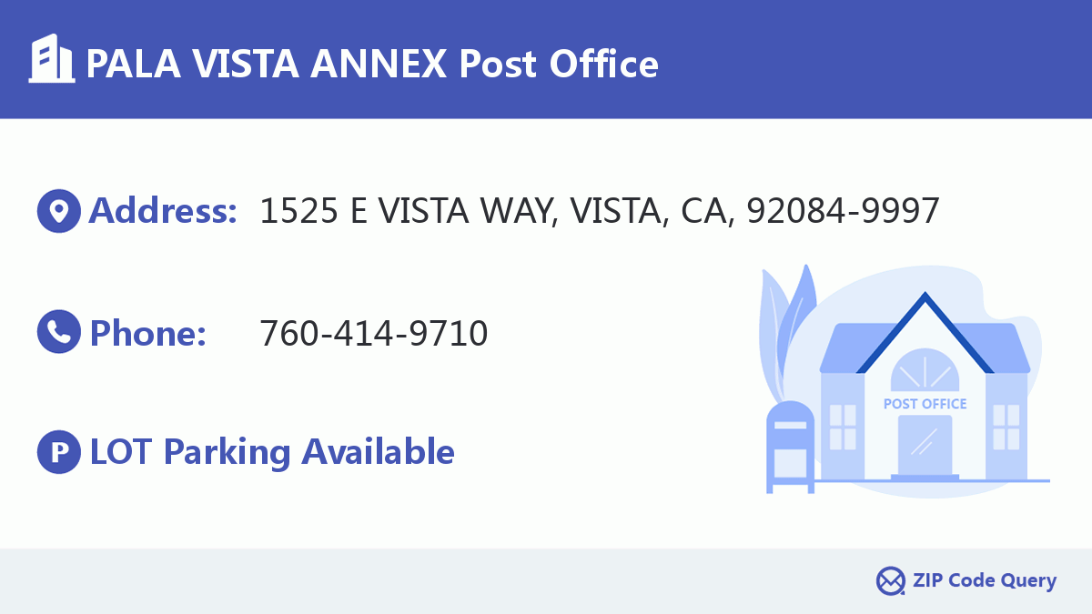 Post Office:PALA VISTA ANNEX
