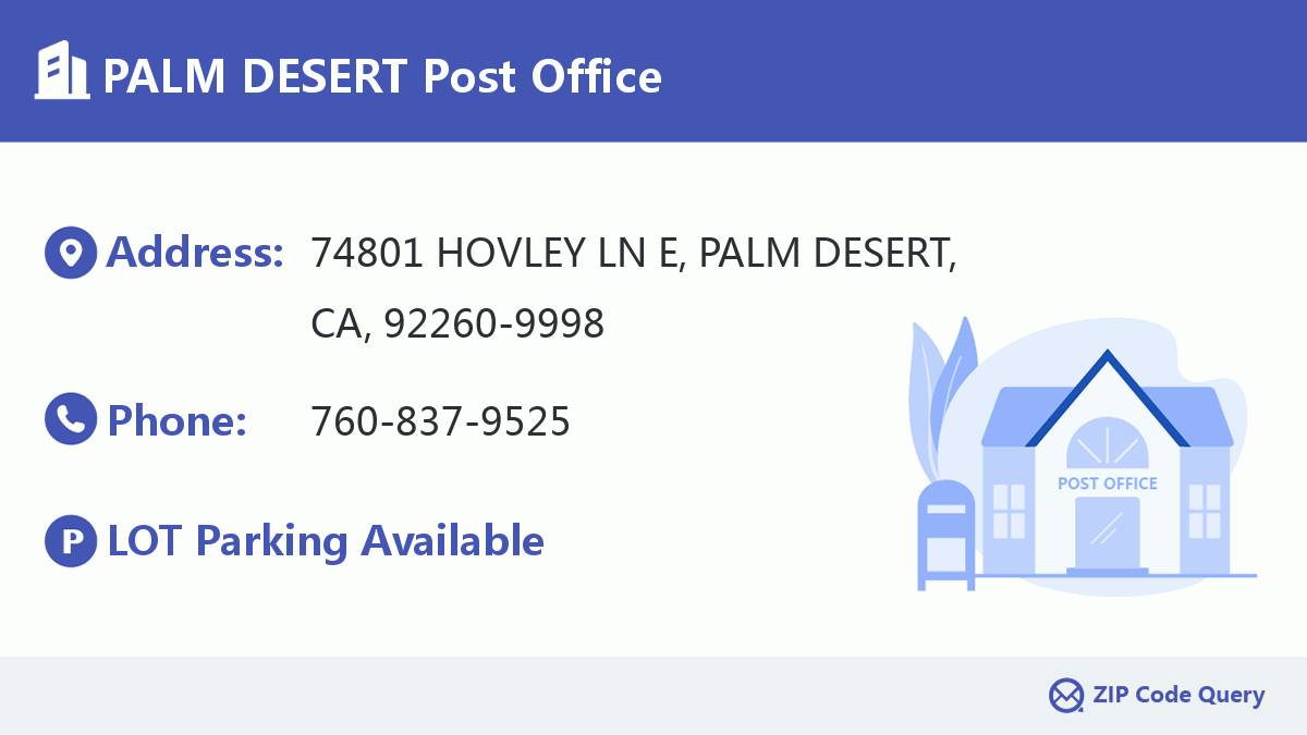 Post Office:PALM DESERT