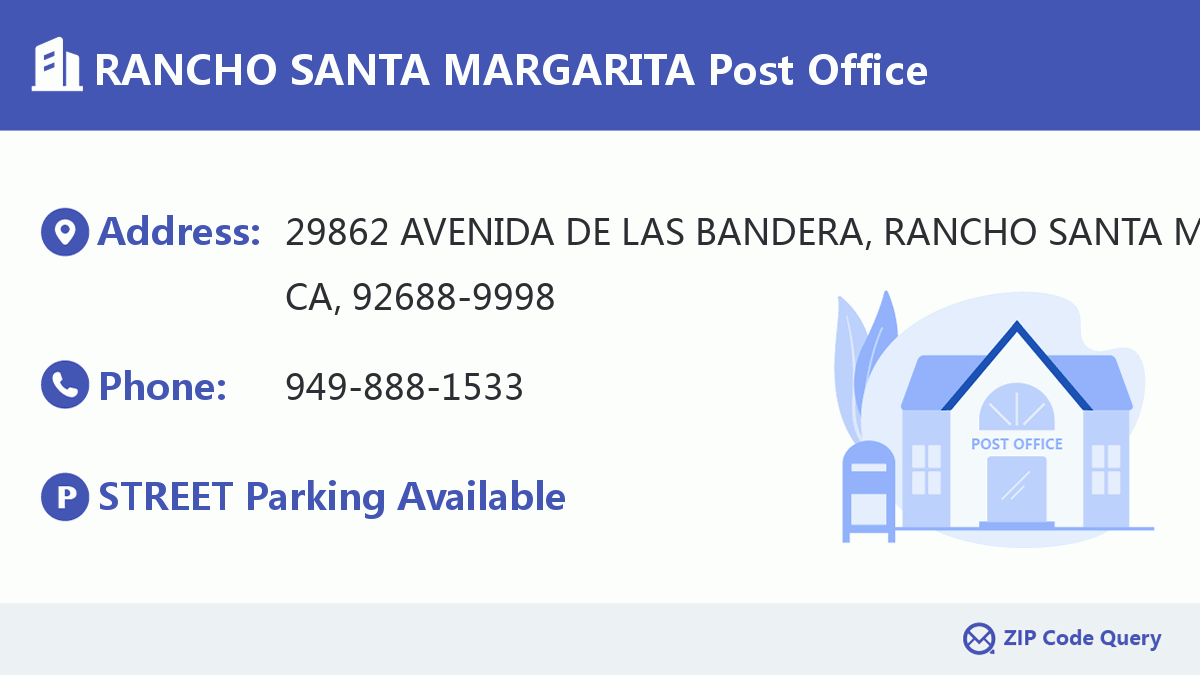 Post Office:RANCHO SANTA MARGARITA