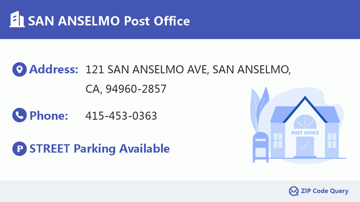 Post Office:SAN ANSELMO